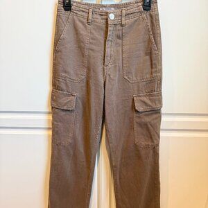 Zara Womens Brown Cargo Pants Size 2